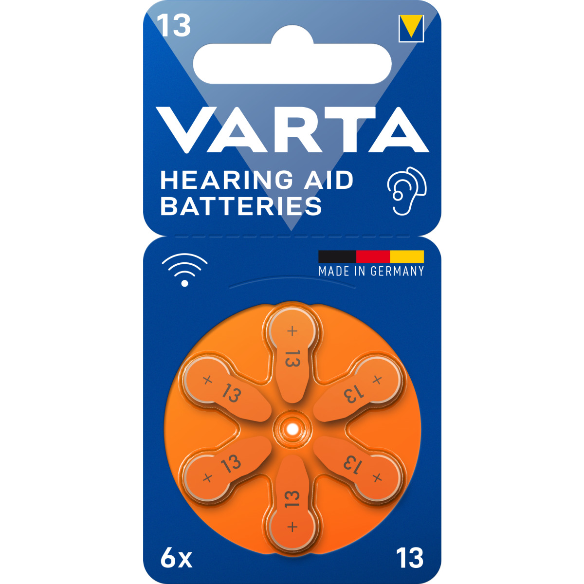 Hearing Aid Batteries 13 Blister 6